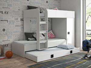 Dvokatan krevet Hartford 191, 850x200, 90x200, Laminirani iveral, Podnice, 94x254x165cm