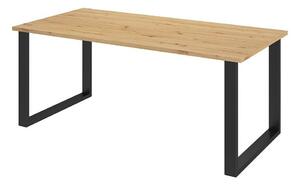 Stol Tucson 139, Artisan hrast, Crna, 75x90cm