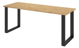 Stol Tucson 138, Crna, Artisan hrast, 75x67cm