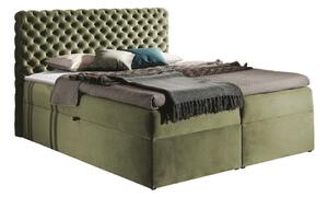 Boxspring krevet Baltimore 148, 120x200, Tkanina, Podnice, 126x213x123cm, Madrac