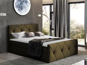 Boxspring krevet Baltimore 150, 120x200, Tkanina, Podnice, 127x216x103cm, Madrac