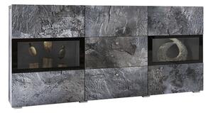 Komoda Serodeu 101, Tamni beton, 70x132x39cm