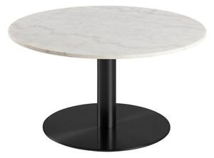 Stolić za kavu Norsica 425, Bijeli mramor, Crna, 45cm