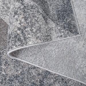 Moderni sivi tepih s motivom romba za dnevni boravak Širina: 80 cm | Duljina: 150 cm