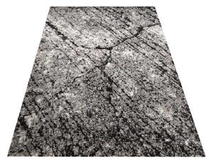 Moderni smeđi tepih s motivom koji podsjeća na mramor Širina: 60 cm | Duljina: 100 cm