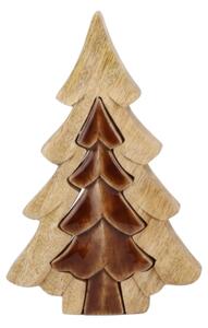 Božićni ukras 3D SMEĐA JELKA 19,5 cm - više boja Boja: Smedja