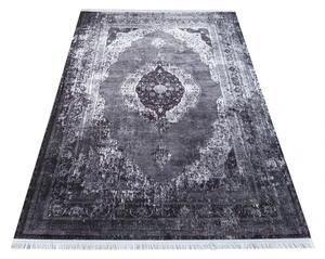 Sivi tepih s uzorkom u istočnjačkom stilu Širina: 120 cm | Duljina: 170 cm