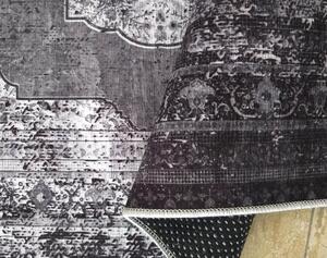 Sivi tepih s uzorkom u istočnjačkom stilu Širina: 80 cm | Duljina: 150 cm