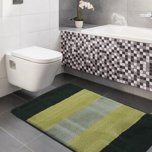 Dvodijelni kupaonski set tepiha zelene boje 50 cm x 80 cm + 40 cm x 50 cm