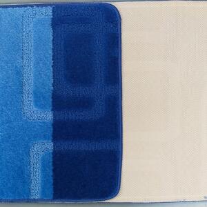 Kupaonski tepisi u plavoj boji 50 cm x 80 cm + 40 cm x 50 cm