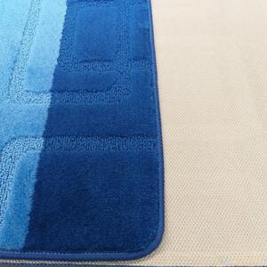 Kupaonski tepisi u plavoj boji 50 cm x 80 cm + 40 cm x 50 cm