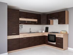Modularan kuhinjski set Mode Dark 129, 210x195x290cm