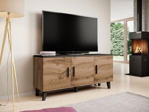 TV stol Larfloi 106, Wotan hrast, Crna, 69x150x45cm
