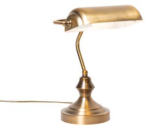 Klasična stolna lampa/bilježnička lampa bronza - Bankar
