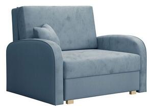 Fotelja Columbus 160, Dusty plavo, 85x103x98cm, Bor