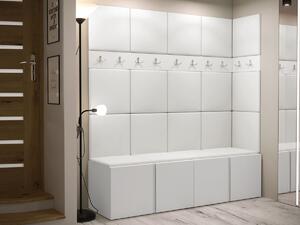 Set za hodnik Hartford 265, Bijela, 186x168x45.6cm