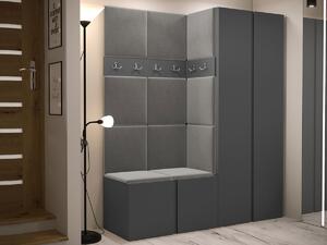 Set za hodnik Hartford 266, Grafit, 186x158x45.6cm