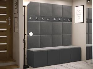 Set za hodnik Hartford 268, Grafit, 186x168x45.6cm
