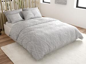 Posteljina od Renforcé pamuka GRAY STRIPES siva Dimenzije posteljine: 70 x 90 cm | 140 x 200 cm