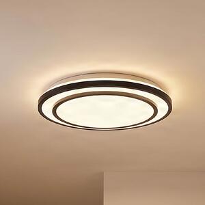 Lindby LED stropna svjetiljka Essina, crna, metal, CCT, dim., prigušiva, Crno, Dnevni boravak/blagovaonica, Metal
