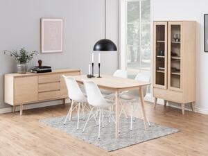 Blagovaonski set Norsica Daltea 112, 75.5x80cm, Hrast