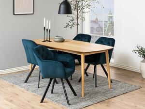 Blagovaonski set Norsica Daltea 117, 75.5x80cm, Hrast