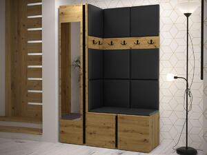 Set za hodnik Hartford 277, Artisan hrast, 186x124x46cm