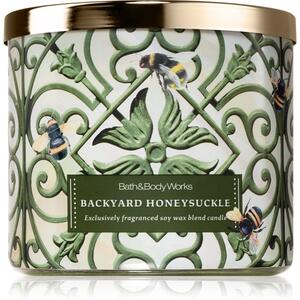 Bath & Body Works Backyard Honeysuckle mirisna svijeća 411 g