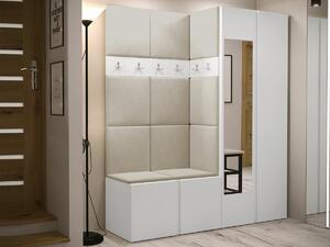Set za hodnik Hartford 278, Bijela, 186x158x46cm