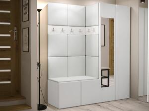 Set za hodnik Hartford 278, Bijela, 186x158x46cm