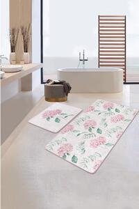 Bijelo-ružičaste kupaonske prostirke u setu od 2 kom 60x100 cm - Mila Home