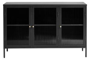 Crna metalna vitrina 132x85 cm Bronco - Unique Furniture