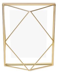 Metalni stojeći/viseći okvir u zlatnoj boji 18x23 cm Prisma – Umbra