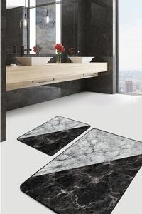 Crno-bijele kupaonske prostirke u setu 2 60x100 cm - Mila Home