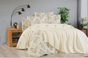 Krem pamučni prekrivač za bračni krevet 200x240 cm - Mila Home