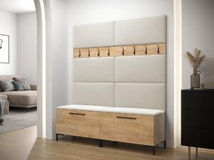 Set za hodnik Tivsoa 101, Craft hrast, 196x168x46cm