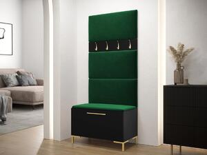 Set za hodnik Tivsoa 102, Crna, 196x84x46cm