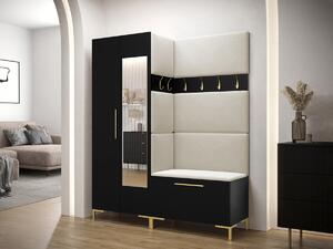 Set za hodnik Tivsoa 107, Crna, 196x158x46cm