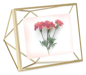 Metalni stojeći/viseći okvir u zlatnoj boji 15x20 cm Prisma – Umbra