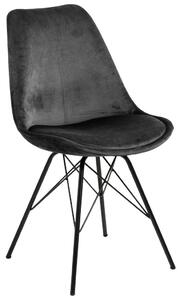 STOLICA tamno siva metal, tekstil