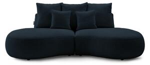 Tamnoplava sofa od bouclé tkanine 260 cm Saint-Germain – Bobochic Paris