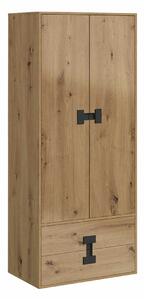 Ormar Florevi 113, Artisan hrast, 191x80x50cm