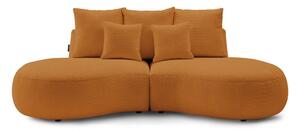 Sofa od bouclé tkanine u boji senfa 260 cm Saint-Germain – Bobochic Paris