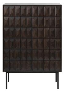 Tamno smeđi ormarić 90x130 cm Latina – Unique Furniture