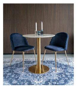 Okrugli blagovaonski stol s pločom stola u mramornom dekoru ø 70 cm Bolzano – House Nordic