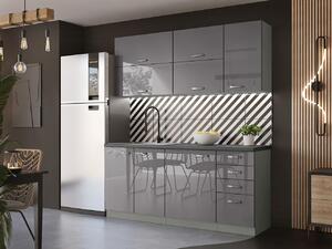 Modularan kuhinjski set Multi Grey 124, 180cm