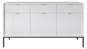Komoda Lima L105, Bijela, Crna, 83x154x39cm