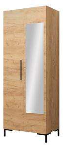 Ormar Tivsoa 110, Craft hrast, Crna, 196x74x44cm