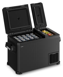 Klarstein Arctiq Duo hladnjak s kompresorom | 43 litre | 58 limenki | -18 do 20°C | Crni | 78 cm