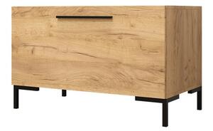 Ormarić za cipele Tivsoa 111, Craft hrast, Crna, 52x84x44cm